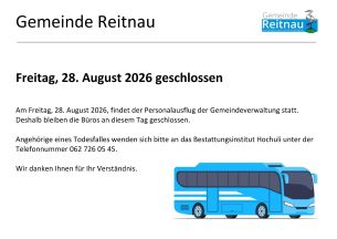 Öffnungszeiten Personalausflug
